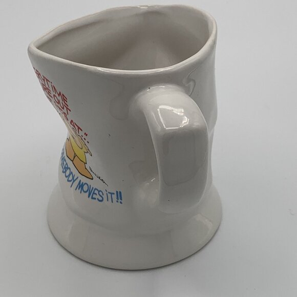 Ziggy 'Crumpled' Mug EVERYTIME I FIGURE OUT WHERE ITS AT SOMEBODY MOVES IT 1988 - Picture 4 of 7